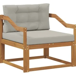 vidaXL Udendørs Mellem Sofa Massivt Akacietræ Naturfarvet