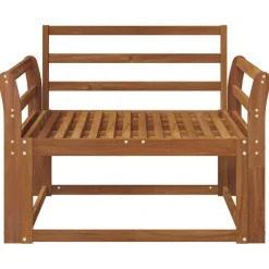 vidaXL Udendørs Mellem Sofa Massivt Akacietræ Naturfarvet