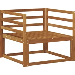 vidaXL Udendørs Mellem Sofa Massivt Akacietræ Naturfarvet