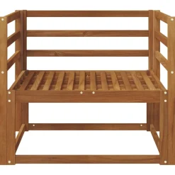 vidaXL Udendørs Mellem Sofa Massivt Akacietræ Naturfarvet