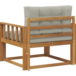 vidaXL Udendørs Mellem Sofa Massivt Akacietræ Naturfarvet