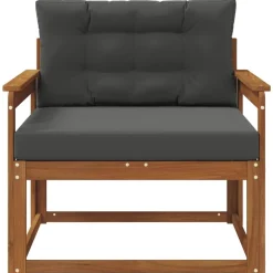 vidaXL Udendørs Mellem Sofa Massivt Akacietræ Naturfarvet