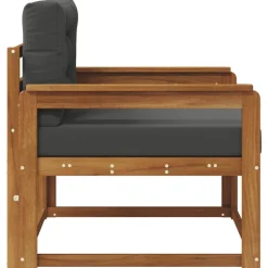 vidaXL Udendørs Mellem Sofa Massivt Akacietræ Naturfarvet