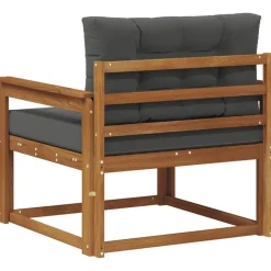 vidaXL Udendørs Mellem Sofa Massivt Akacietræ Naturfarvet