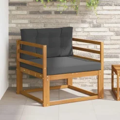 vidaXL Udendørs Mellem Sofa Massivt Akacietræ Naturfarvet