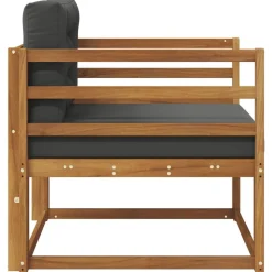 vidaXL Udendørs Mellem Sofa Massivt Akacietræ Naturfarvet