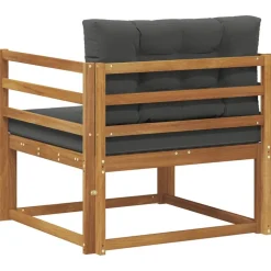 vidaXL Udendørs Mellem Sofa Massivt Akacietræ Naturfarvet