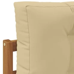 vidaXL Udendørs Mellem Sofa Massivt Akacietræ Naturfarvet