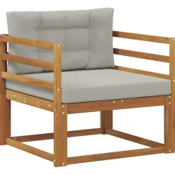 vidaXL Udendørs Mellem Sofa Massivt Akacietræ Naturfarvet