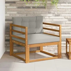 vidaXL Udendørs Mellem Sofa Massivt Akacietræ Naturfarvet
