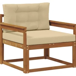 vidaXL Udendørs Mellem Sofa Massivt Akacietræ Naturfarvet