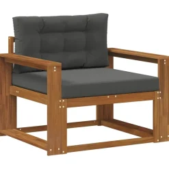 vidaXL Udendørs Mellem Sofa Massivt Akacietræ Naturfarvet