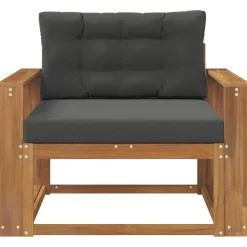 vidaXL Udendørs Mellem Sofa Massivt Akacietræ Naturfarvet