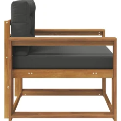 vidaXL Udendørs Mellem Sofa Massivt Akacietræ Naturfarvet
