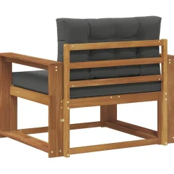 vidaXL Udendørs Mellem Sofa Massivt Akacietræ Naturfarvet