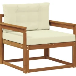 vidaXL Udendørs Mellem Sofa Massivt Akacietræ Naturfarvet