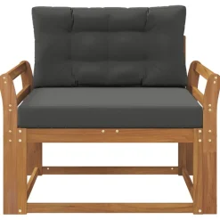 vidaXL Udendørs Mellem Sofa Massivt Akacietræ Naturfarvet