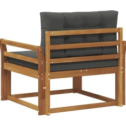vidaXL Udendørs Mellem Sofa Massivt Akacietræ Naturfarvet