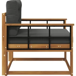 vidaXL Udendørs Mellem Sofa Massivt Akacietræ Naturfarvet
