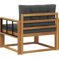 vidaXL Udendørs Mellem Sofa Massivt Akacietræ Naturfarvet