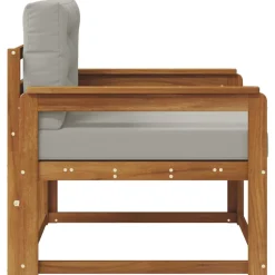 vidaXL Udendørs Mellem Sofa Massivt Akacietræ Naturfarvet