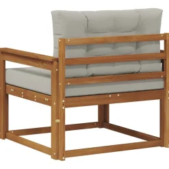 vidaXL Udendørs Mellem Sofa Massivt Akacietræ Naturfarvet