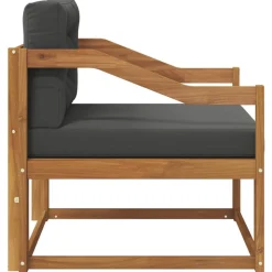 vidaXL Udendørs Mellem Sofa Massivt Akacietræ Naturfarvet