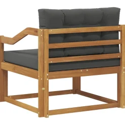 vidaXL Udendørs Mellem Sofa Massivt Akacietræ Naturfarvet