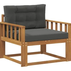 vidaXL Udendørs Mellem Sofa Massivt Akacietræ Naturfarvet