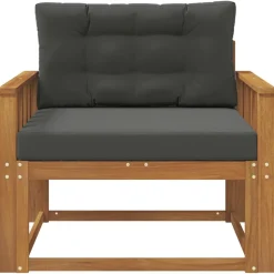 vidaXL Udendørs Mellem Sofa Massivt Akacietræ Naturfarvet