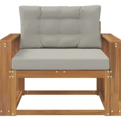 vidaXL Udendørs Mellem Sofa Massivt Akacietræ Naturfarvet