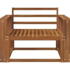 vidaXL Udendørs Mellem Sofa Massivt Akacietræ Naturfarvet