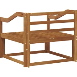 vidaXL Udendørs Mellem Sofa Massivt Akacietræ Naturfarvet