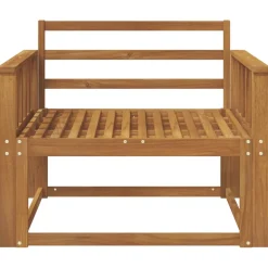 vidaXL Udendørs Mellem Sofa Massivt Akacietræ Naturfarvet
