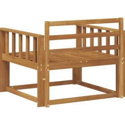 vidaXL Udendørs Mellem Sofa Massivt Akacietræ Naturfarvet