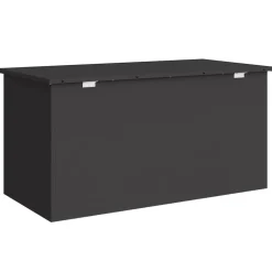 vidaXL Udendørs Opbevaringskasse Sort 100 x 50,5 x 50 cm Stål