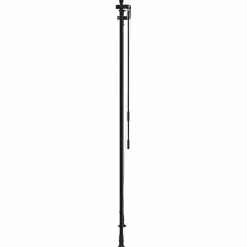 vidaXL udendørs rullegardin 100x270 cm stof og stål blå og hvid