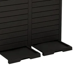 vidaXL udendørs skraldespand 78x41x86 cm polypropylen sort
