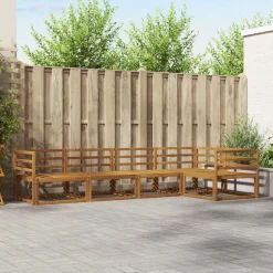 vidaXL Udendørs sofagruppe 5 pcs Naturfarvet Massivt Akacietræ