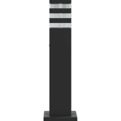 vidaXL udendørs standerlampe 50 cm aluminium sort