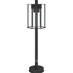 vidaXL udendørs standerlampe 60 cm rustfrit stål sort