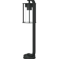 vidaXL udendørs standerlampe 60 cm rustfrit stål sort