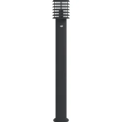 vidaXL udendørs standerlamper 3 stk. sensor 110 cm rustfrit stål sort
