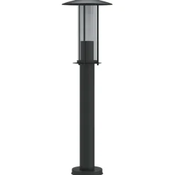 vidaXL udendørs standerlampe 60 cm rustfrit stål sort