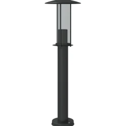 vidaXL udendørs standerlampe 60 cm rustfrit stål sort