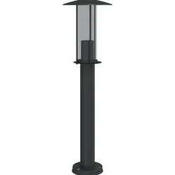 vidaXL udendørs standerlampe 60 cm rustfrit stål sort