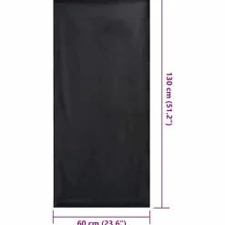 vidaXL Udendørs stol håndklæder 2 pcs Sort 130 x 60 cm
