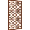 vidaXL udendørs vægdekoration 105x55 cm maurisk design cortenstål