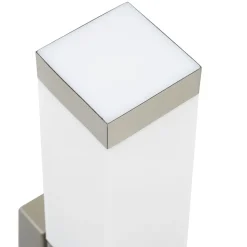 vidaXL Udendørs væglampe Sølv 10.5 x 6 x 33 cm