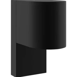 vidaXL Udendørs væglampe Sort 12 x 7 x 15 cm Rustfrit stål